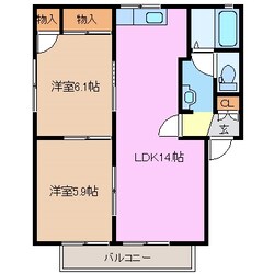 蓮花寺駅 徒歩29分 1階の物件間取画像